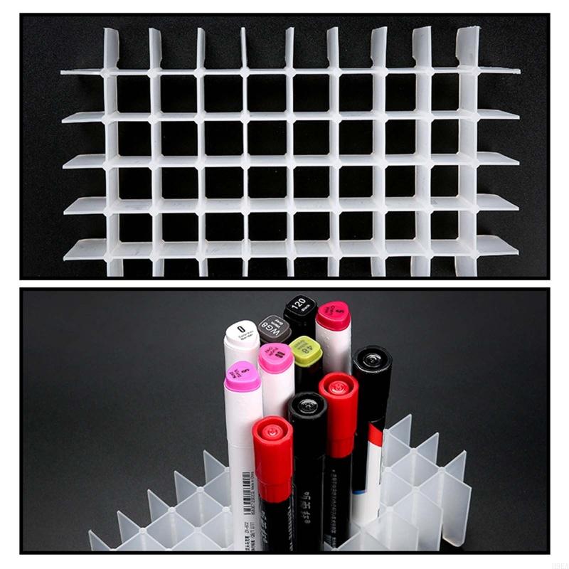 Pennarello multifunzionale per custodia Portapennarelli colorati in plastica trasparente Penna a pennello portatile per custodia per bambini