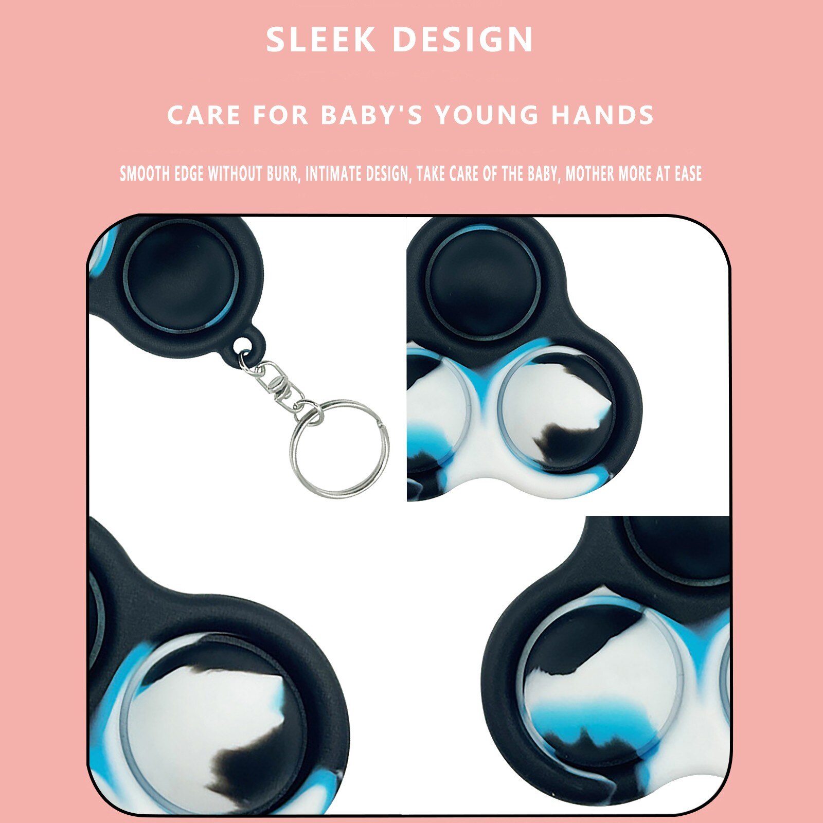 Divertente semplice fossetta Fidget giocattoli sollievo dallo Stress bambini adulti fossetta giocattoli Squishy educazione precoce bordo di allenamento intensivo bolla Pop