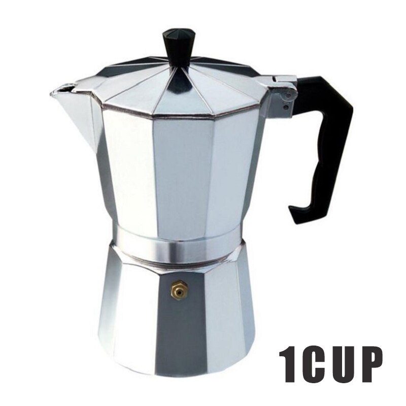 Cafetera italiana mocha, cafetera de 9 tazas, 12 tazas, cafetera de horno de aluminio, utensilios de cocina, electrodomésticos de despensa: 1 cup 50ml