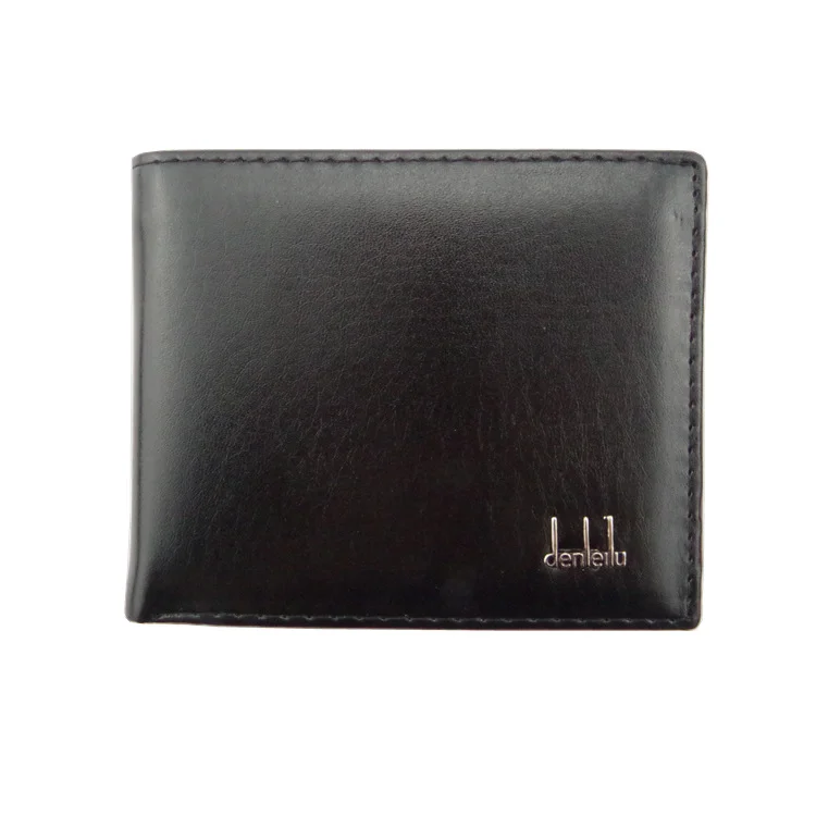 Men Business Bifold Wallet Men's PU Leather Credit ID Card Holder Case Solid Purse Pockets Bags carteira portfel cartera hombre: Beige