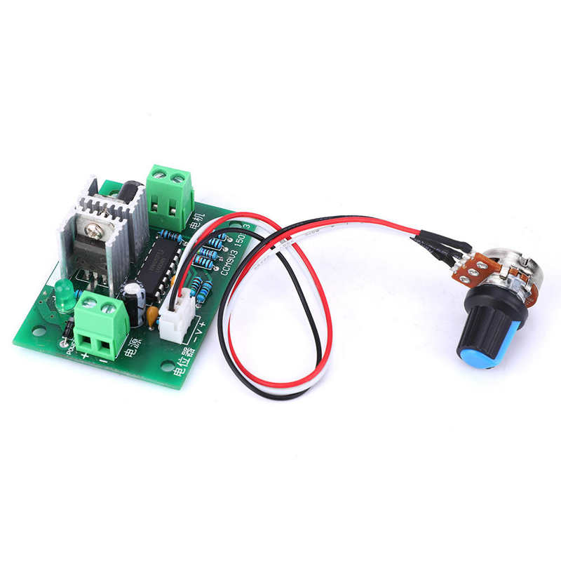 DC motor speed controller card 12-24V 6A DC motor speed controller card module PWM continuous speed regulation