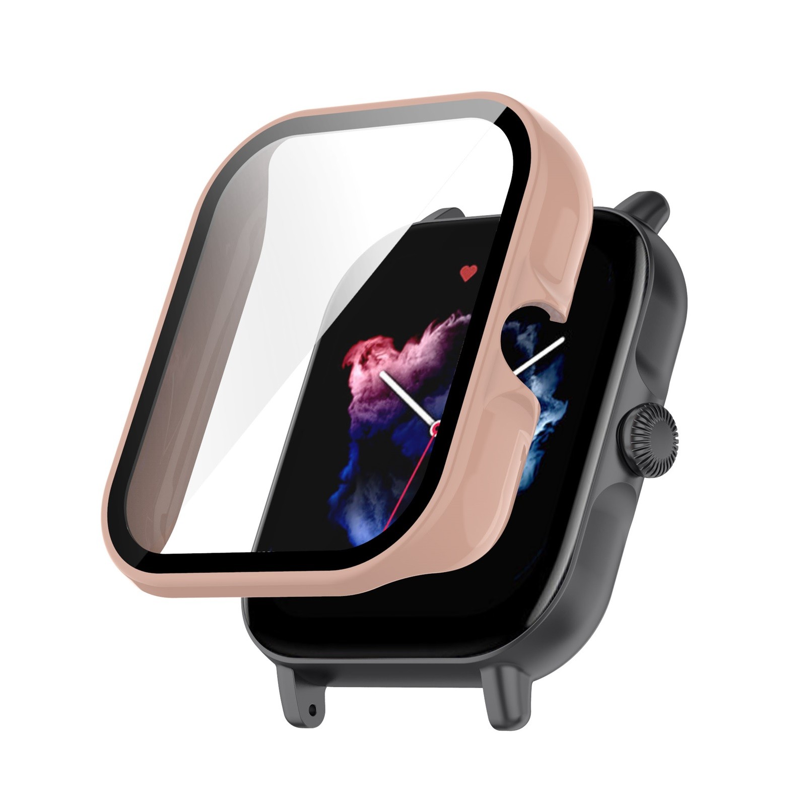 Funda para Amazfit GTS 3, carcasa para reloj inteligente, accesorios plateados, Protector de pantalla envolvente, parachoques de TPU