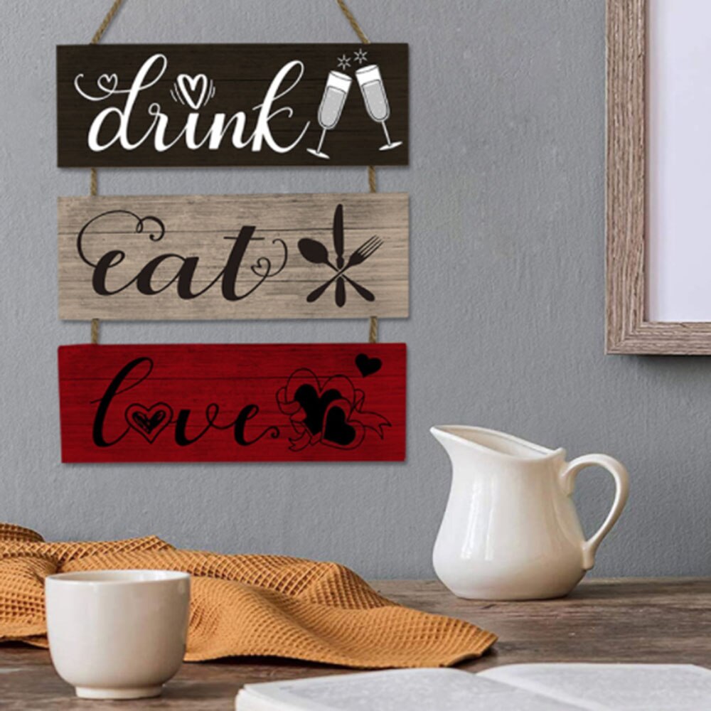 30X35X0.5cm Wood Rustic Rectangle Family Wall Decor Wood Art Home Decor for Wooden Pendant Home Wall Decoration