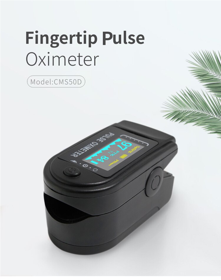 Finger-Clamp Pulse Oximeter Finger Blood Oxygen Saturometro Heart De Oximeter Portable Pulse Oximetro Monitor