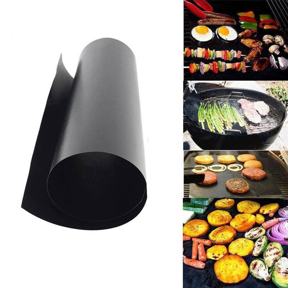 Utendørs stekematte grillmatte servise mattematte bærbar enkel gjenbrukbar ikke-pinne varmebestandig brettark til camping