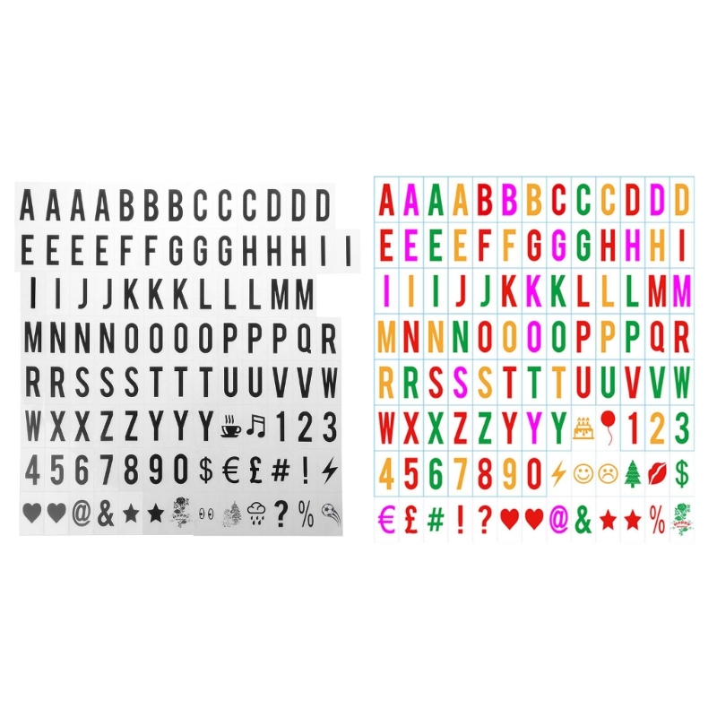 LED-Leuchtkasten, Buchstaben, Zahlen, Karten, DIY, Kino, Leuchtkasten, Symbole