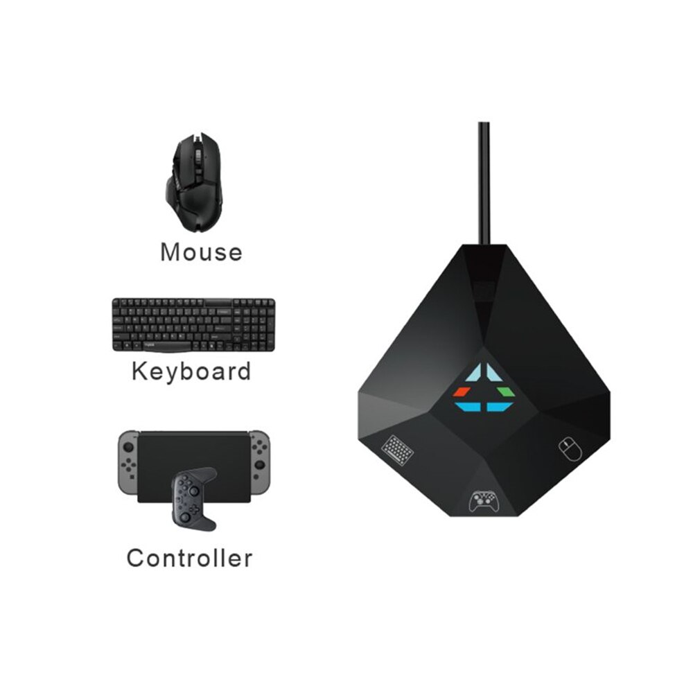 Hub USB Adaptateur Clavier Souris Jeu Contrôleur Convertisseur LED pour PS4 XBOX Commutateur