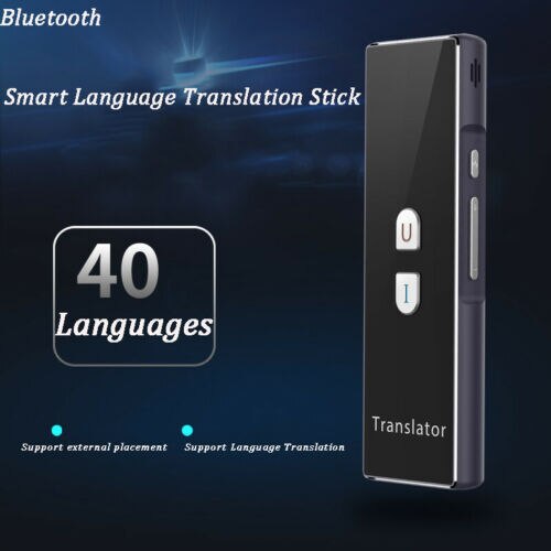 2-Way Portable Smart Voice Translator Instant 40Language Bluetooth Real-timeTranslation Learning Travel Business Text translator