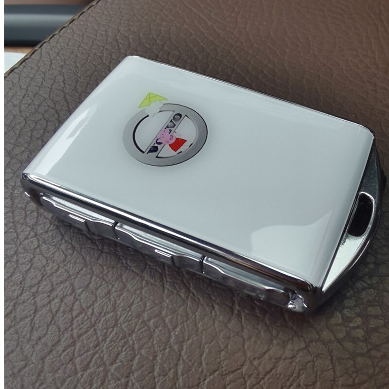 1pc Car Key Modification Case Refit Acrylic Car Key Shell Replacement for for Volvo S90 S60 XC60 XC90 XC40 V60 V90: pink