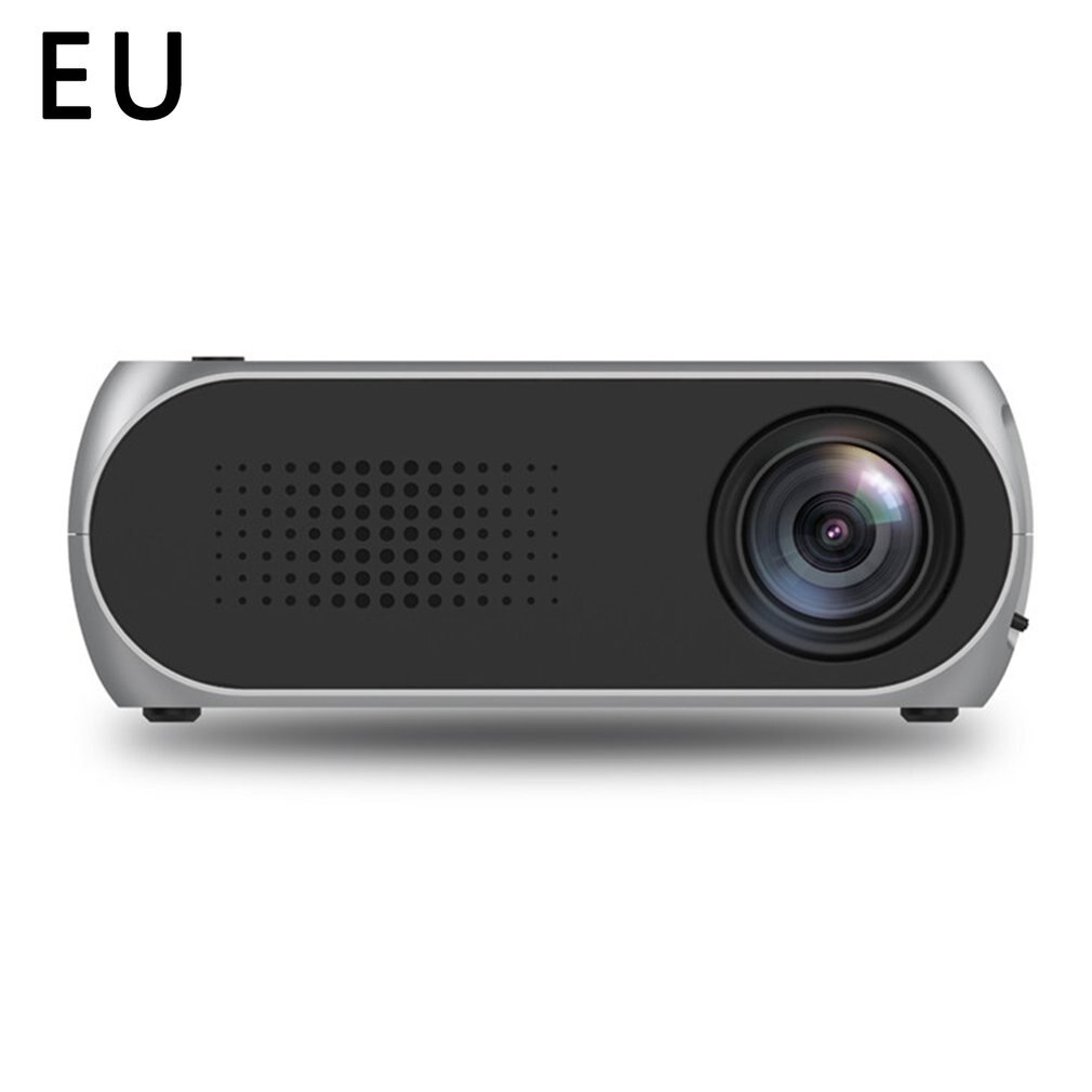 YG320 Mini Projector YG300 Upgrade Portatil Led Proyector Projetor Audio HDMI USB Mini Projetor Home Theater Media Player Beamer: Silver EU