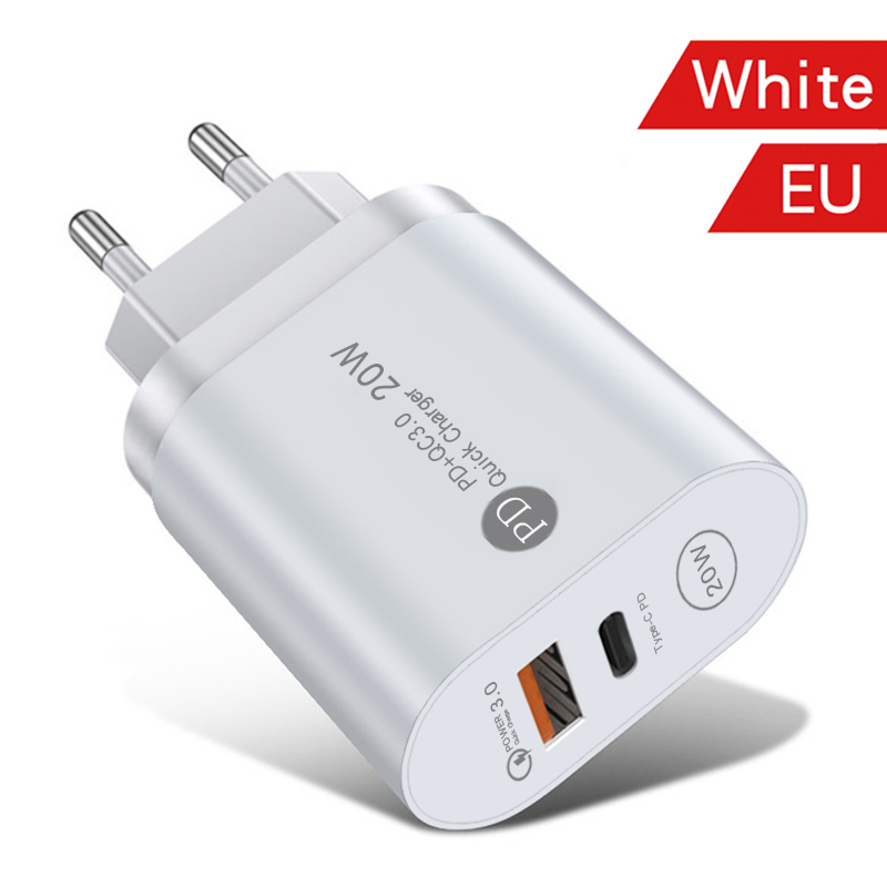 ANSEIP-cargador USB tipo C de 20W, enchufe de carg... – Grandado