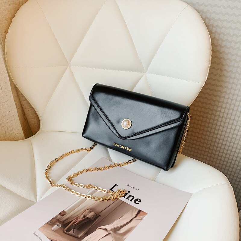 Met de bijpassende all-match vrouwelijke stijl ketting schouder/crossbody tas net rode textuur vierkante sling tas telefoon tas: Zwart