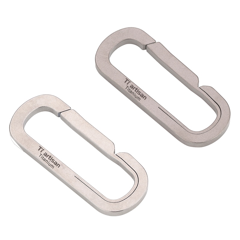 Titan hängande spänne hem ren titan nyckelring metall snabb relase nyckelring snap krok bärbar resväska spänne karbinhake