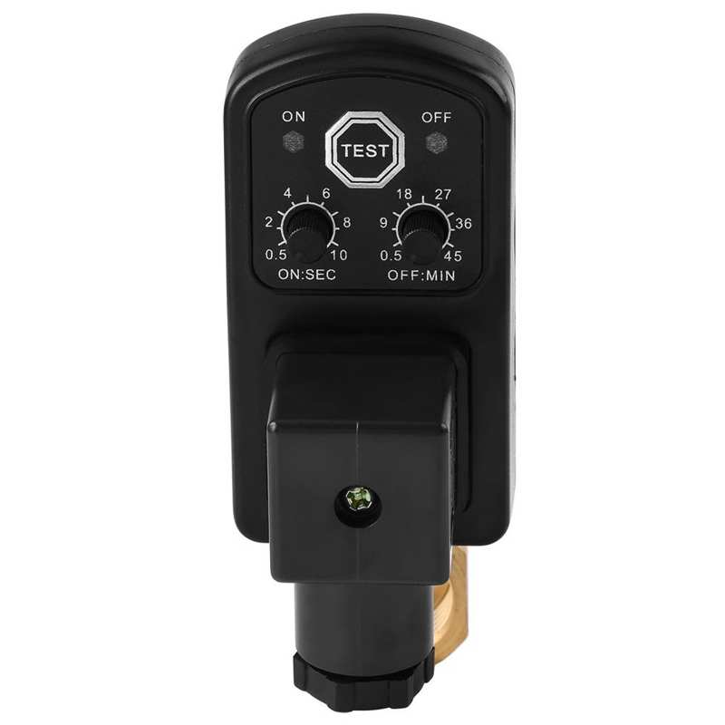 AC110/230V Actuator Ball Valve G1/2 DN15 Air Compressor Gas Tank Timed Drain Valve for Air Compressor Condensate