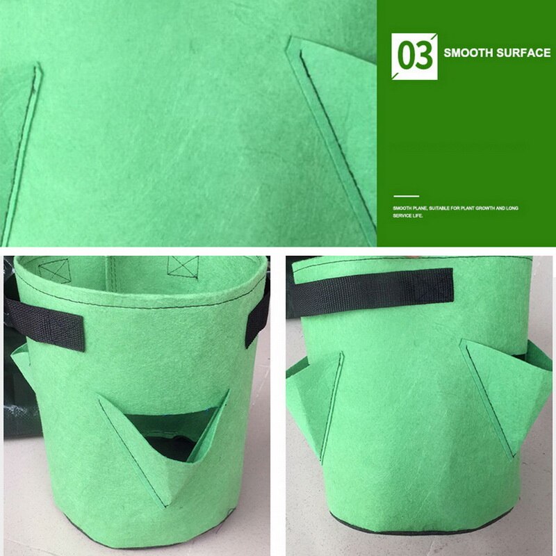 Plantation sac de culture sac de plantation avec poignée jardin extérieur plante sac de culture, sac Vertical pour fraises herbes et fleurs réutilisable