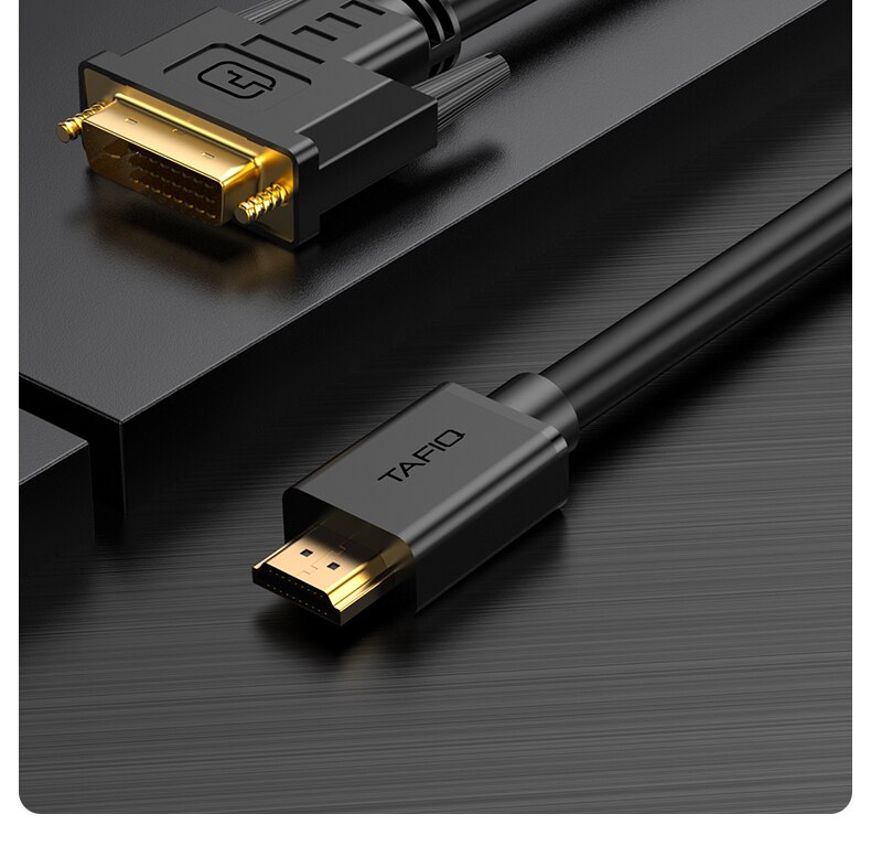 Hdmi til dvi-kabel bærbar ekstern skjerm  tv 4k hd-nettverk set-top-boks koble til projektoren konvertere dvi-d videokabel