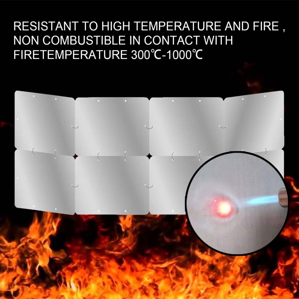 1 Set Heat Focusing Reflector Heater Reflector Heat Resistant Aluminum Directional Heat Reflector Protective Shield for Winter