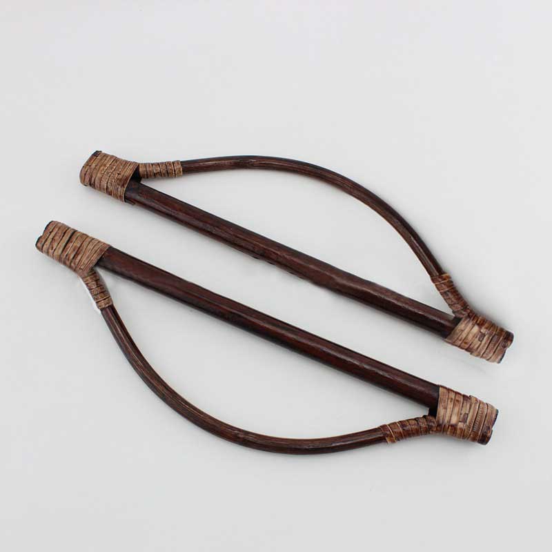 1Pc Bamboe Rotan Purse Hanger Tas Handvat Diy Handtas Vervanging Zak Accessoires Stijl Vintage Houten Zak Frame 27x8cm