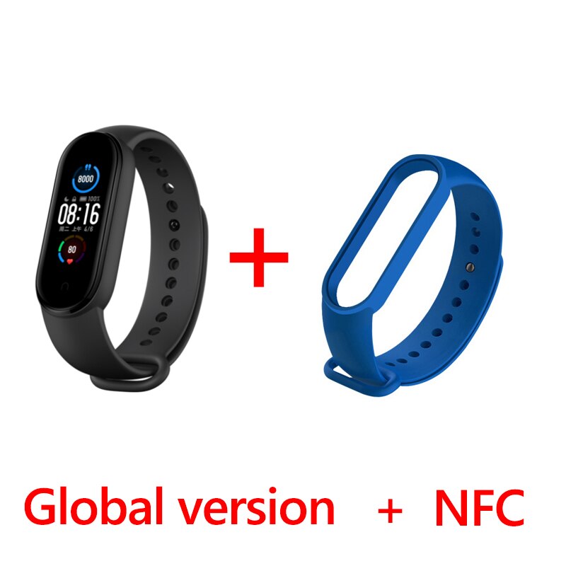 Xiaomi Originale Fascia 5 Braccialetto Intelligente AMOLED Schermo Variopinto di Frequenza Cardiaca Fitness Tracker Bluetooth 5.0 Impermeabile Miband5: style  13