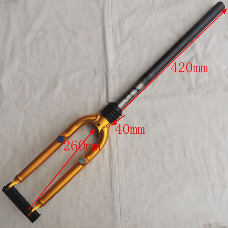 20-inch folding bike front fork 74mm open file aluminum shoulder shock absorber v brake front fork Taiwan original