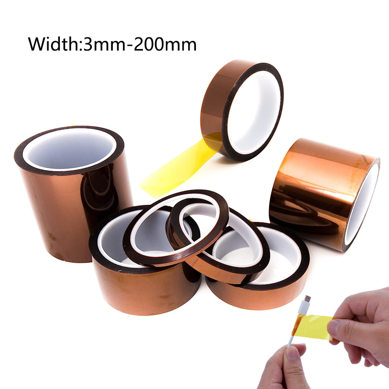 1 pz larghezza 3-200mm calore BGA isolamento termico poliimmide isolante nastro adesivo ad alta temperatura scheda di stampa 3D proteggere