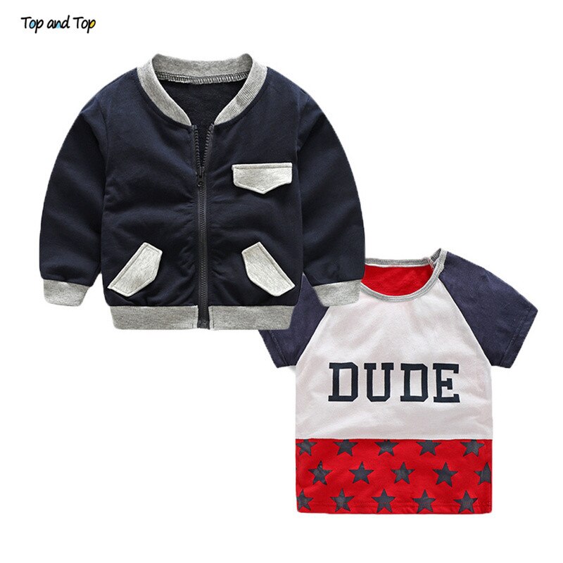 Top En Top Lente Herfst Kids Casual Jacket Meisjes Ripped Gaten Jeans Jassen Kleine Jongens Meisjes Denim Bovenkleding Kostuum 12M-6Y