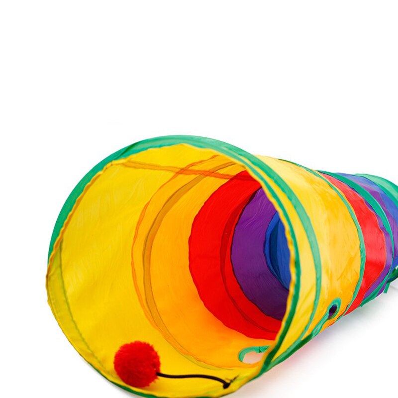 Intérieur extérieur Kitty chiot Tube jouets chat de compagnie pratique pliable Tunnel jouet pour se cacher et trouver des exercices d'entraînement