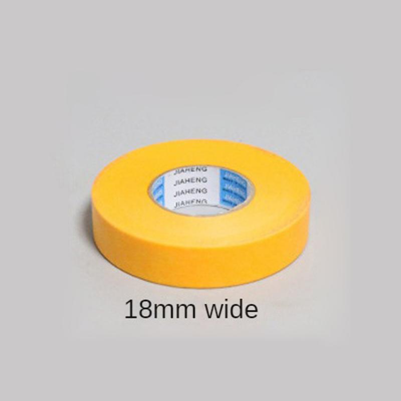 50M Paper Tape Yellow High Viscosity Spray Paint Masking Protection Beauty Seam Color Separation And Paper Masking: Orange