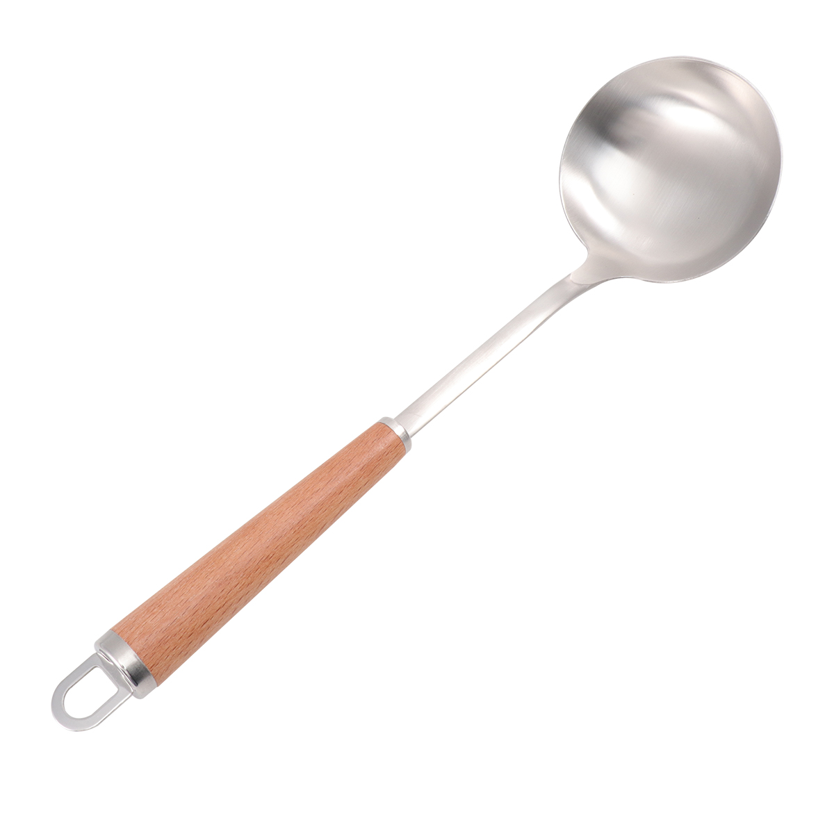 1PC Stainless Steel Soup Ladle Polished Utensil Cooking Spoon Mixing Ladle for Restaurant Home Kitchen