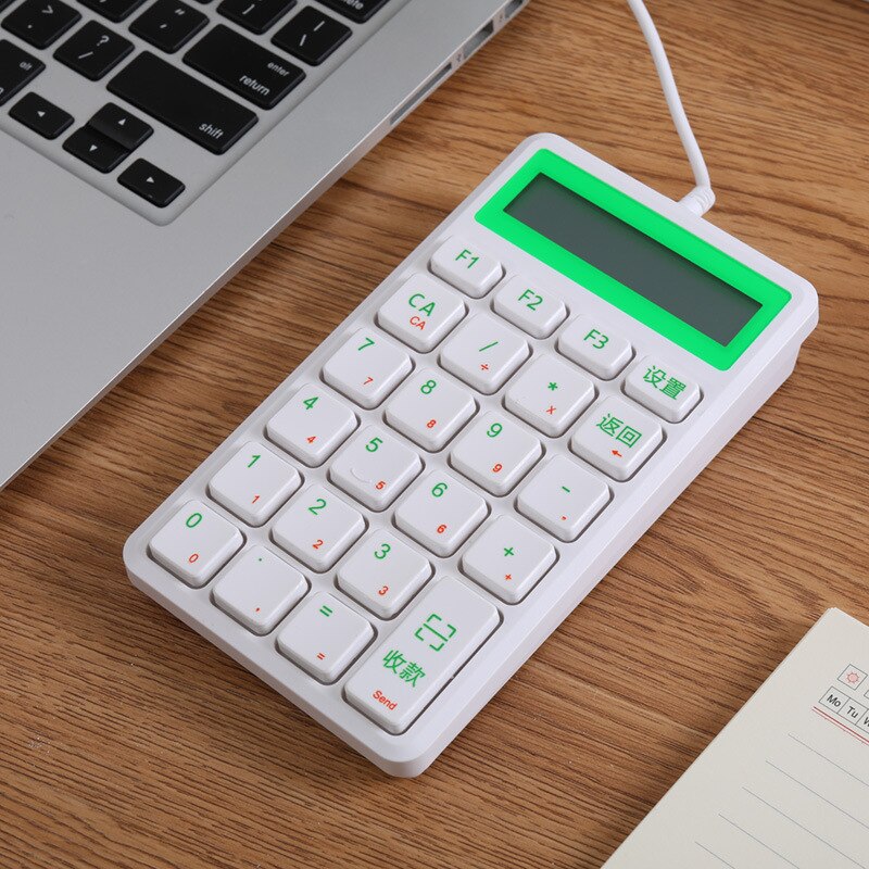 Sunreed/Sunreed Sk24 Cable with Numbers Small Keyboard with Screen Laptop Keyboard Keyboard Financial