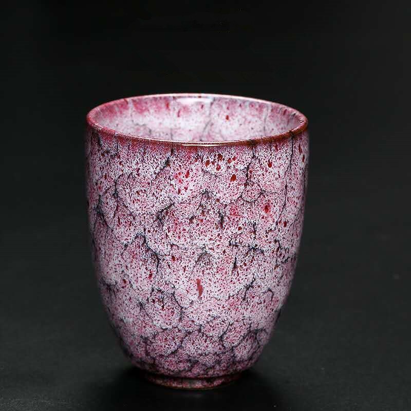 JIA-GUI-taza de té China LUO, tazas de té de cerámica con cambio de horno, taza de viaje para el hogar, juego de té de cerámica , 250ML, I063