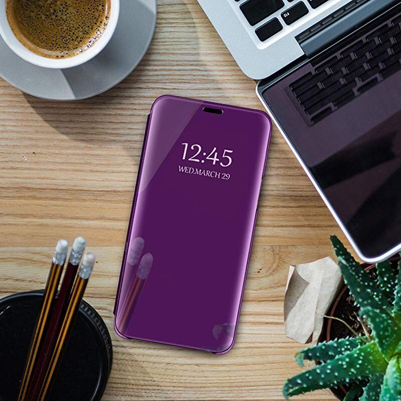 Fall Für Samsung Galaxy M30s M80S A91 Abdeckung Clear View Spiegel Smart PU Leder Stoßfest Flip Fall Für Samsung Galaxy m30s M80S: For A91 / Purple