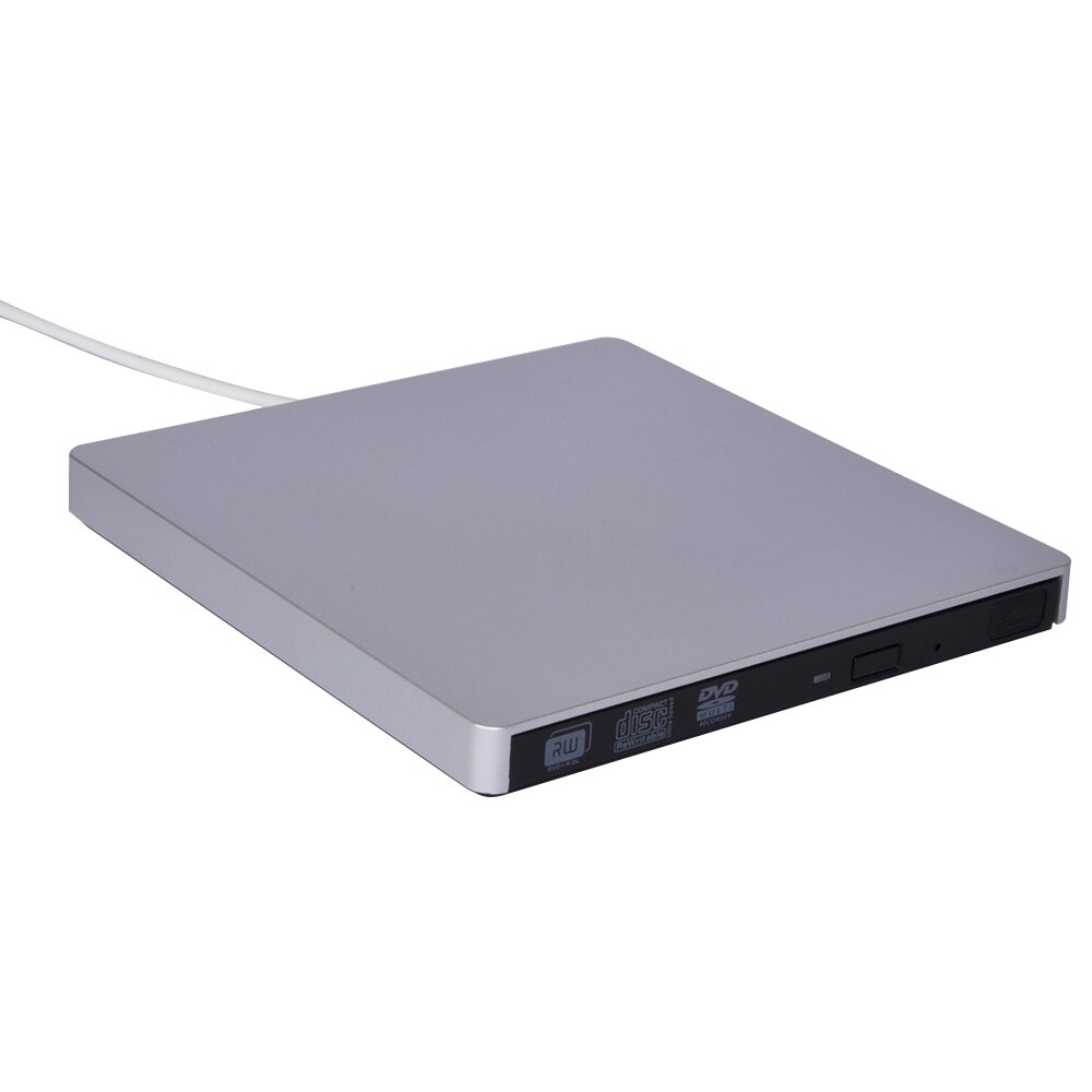 Deepfox-Unidad óptica externa USB 2,0, unidad quemadora de DVD/CD, portátil, Delgado, controlador de DVD RW para Notebook, MacBook, portátil y de escritorio
