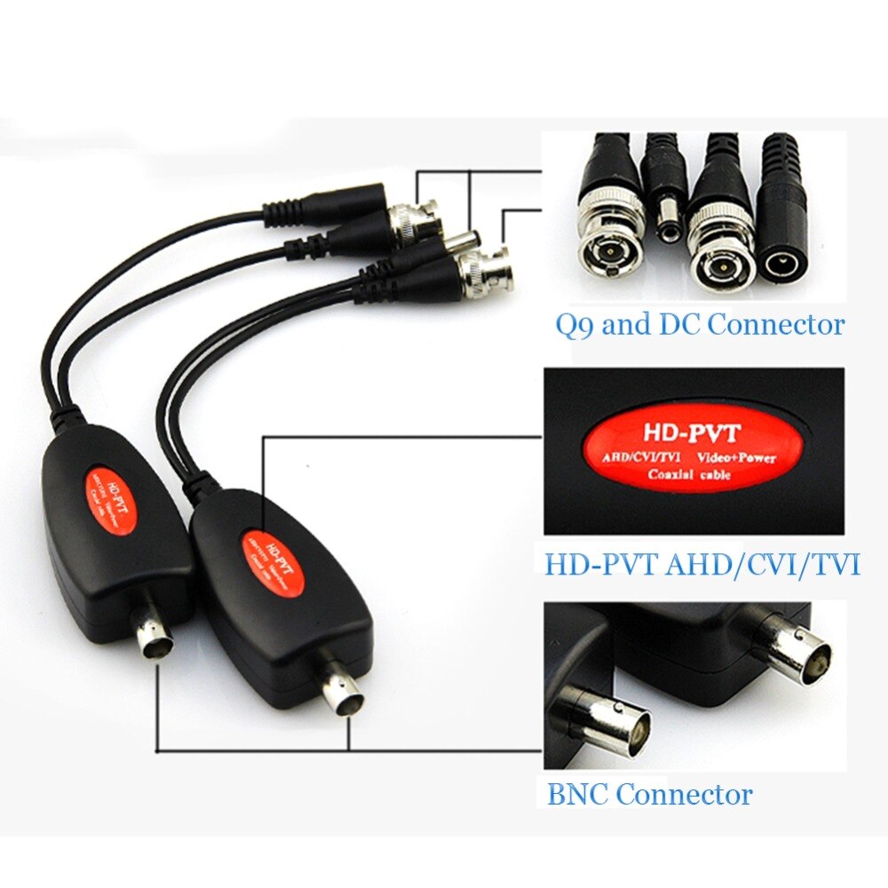 1 kanaals Power Over Coax Systeem Voor Cctv Camera Ahd/Cvi/Tvi Video + Voeding Coaxiale Hd video Zender tot 400 m HD-PV