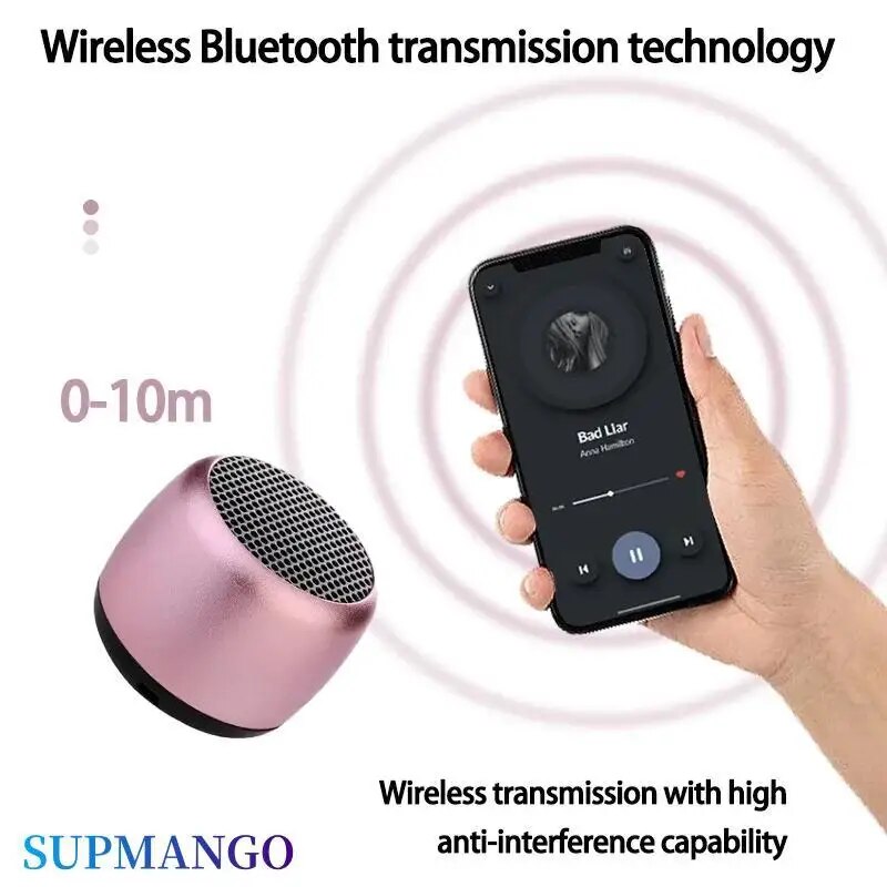 M1 bärbara bluetooth-högtalare musik stereo surround mini usb utomhus subwoofer högtalare ljudspelare högtalare mikrofon
