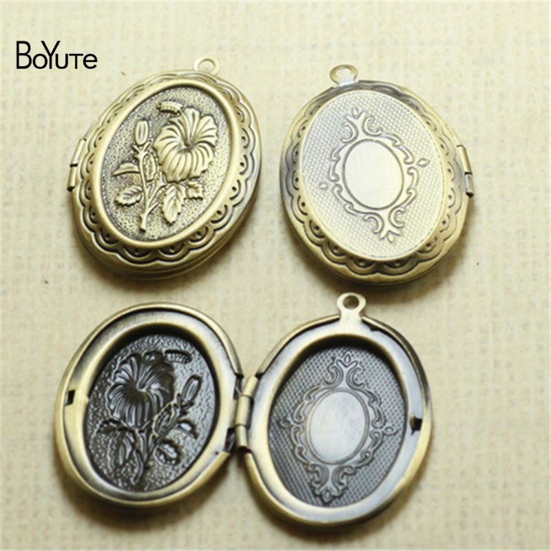 BoYuTe (10 Pieces/Lot) 23*33*5MM Oval Floating Locket Can Insert Photo Locket Pendant Factory Direct