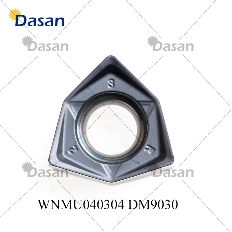 WNMU080608 WNMU040304 carbure Inserts outil de coupe, lames de couteau, tour, visage, outils de coupe, Machine pour l&#39;acier Al MFWN90: WNMU040304-DM9030
