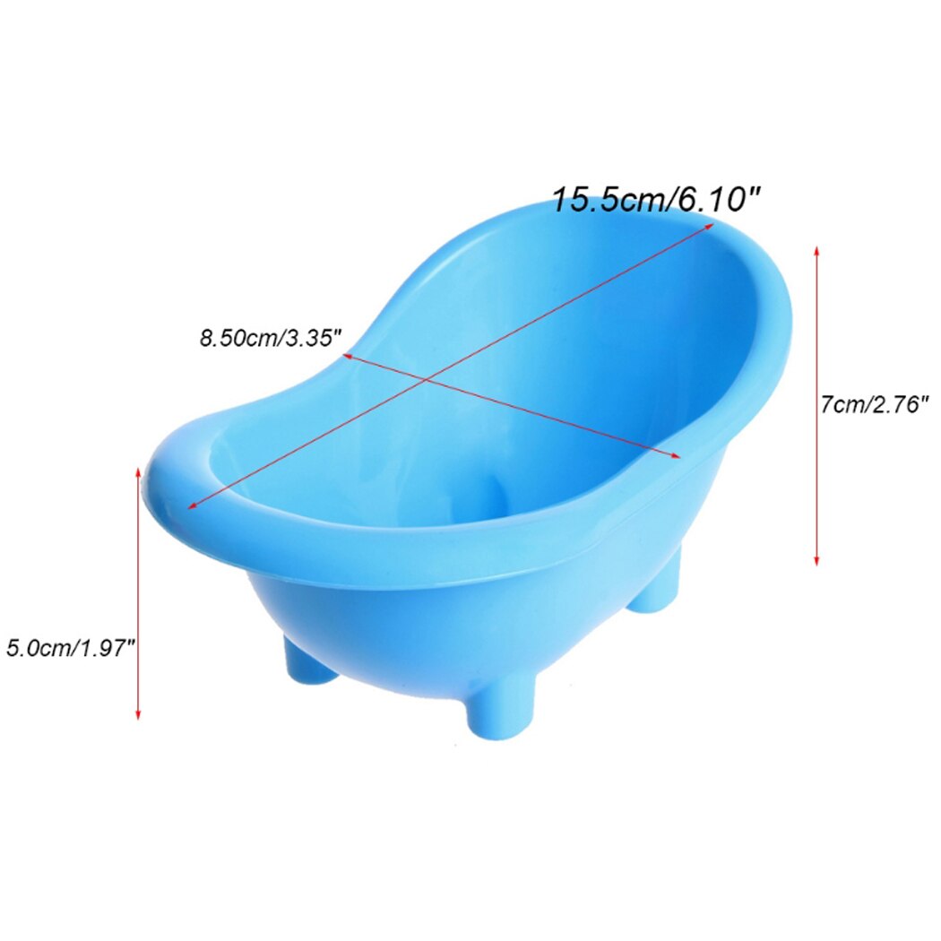 Bañera de hámster para mascotas, Mini bañera portátil para baño de mascotas, baño de arena, bañera de plástico para jerbos, accesorios para Animal PEQUEÑO