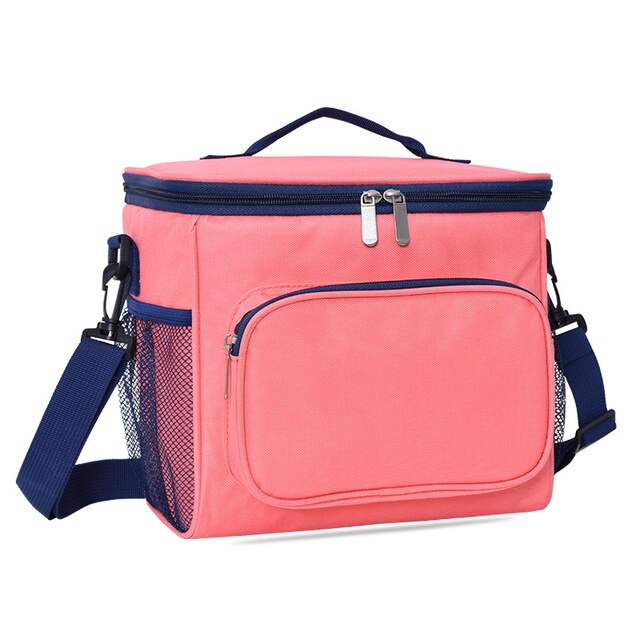 Oxford Lunch Bag for kids women Lunch Box thermal bag food Outdoor Bento bags lonchera Cooler bag picnic isotherme Insulated sac: Pink