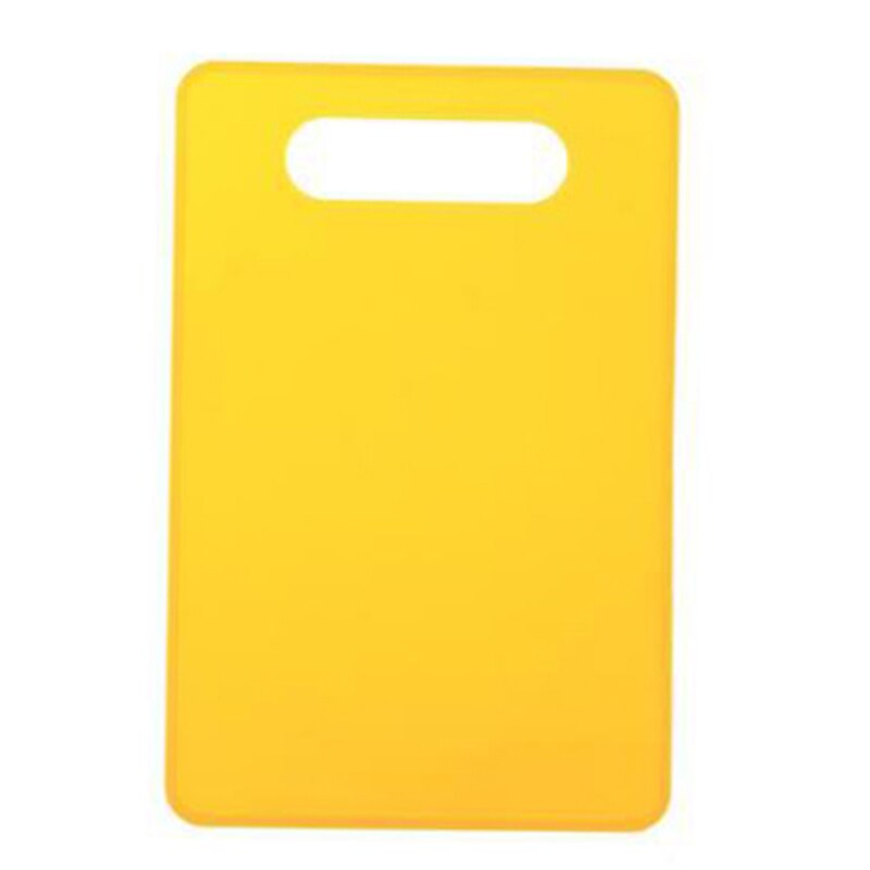 PP Plastic Non-slip Hang hole Cutting Board Food Slice Cut Chopping Block Kitchen Cooking Tools easy to carry: Yellow