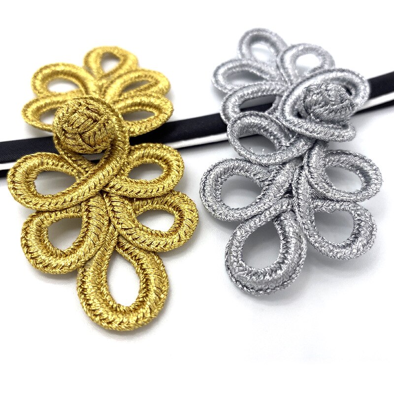 10 par kinesiske håndlavede cheongsam-knapper knudelukninger gør-det-selv syning