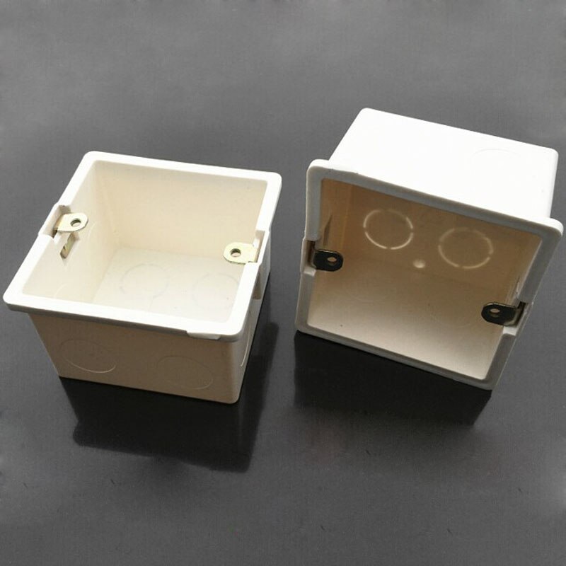 10 Stuks Home Improvement 86 Soort Wandschakelaar Junction Box Draad Verborgen Onderste Donkere Doos 80*80*50mm