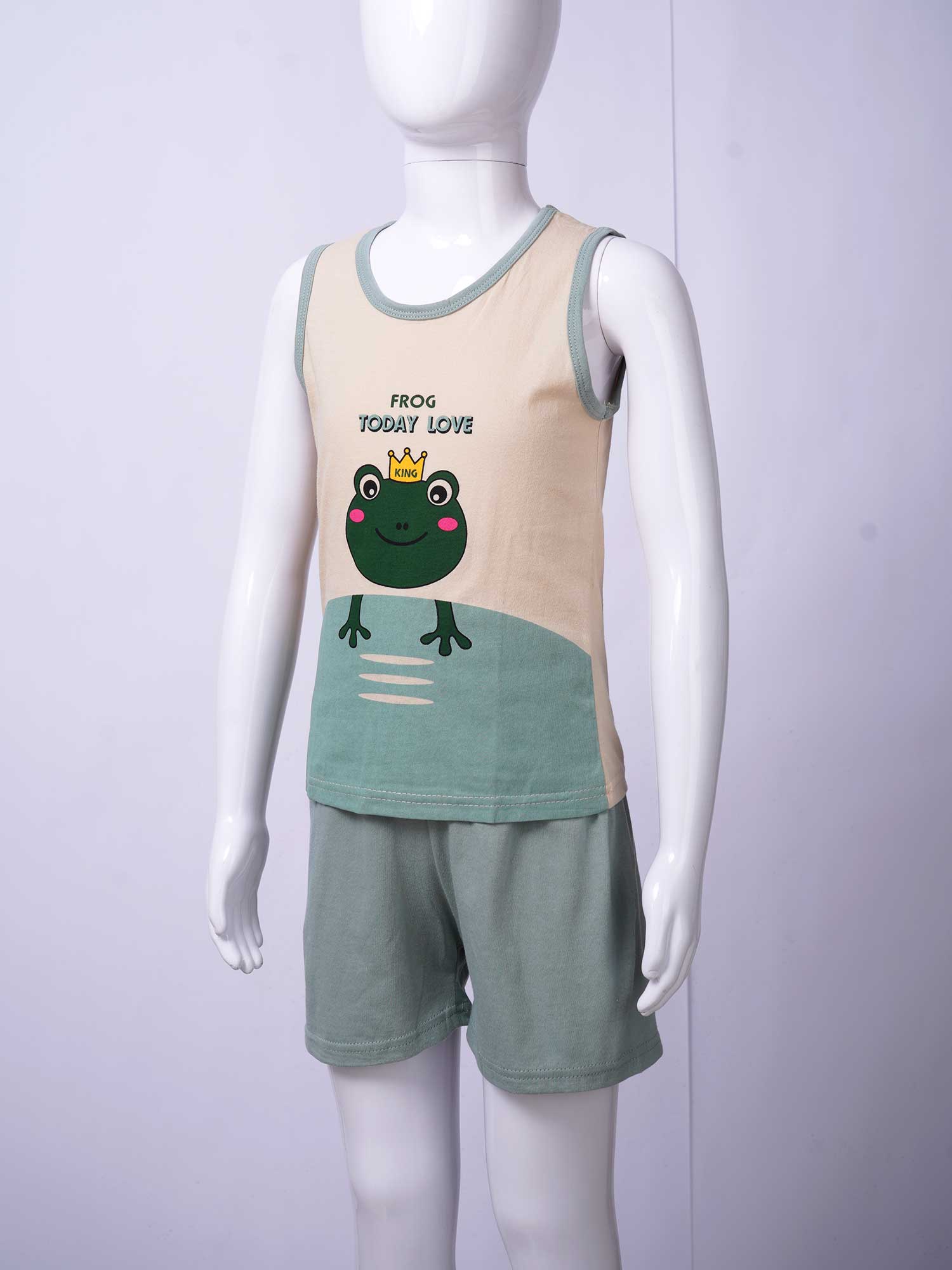 Pigiami per bambini pigiami per bambini pigiami per bambini set di vestiti senza maniche in cotone Cartoon 2 pezzi set pigiami pigiami per bambini 2 4 6 8 10 anni
