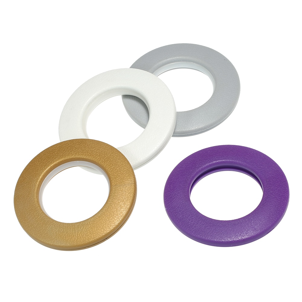 10pcs Curtain Grommet Top Rings Home Decoration Curtain Accessories Plastic Rings Eyelets for Curtains Grommet Top