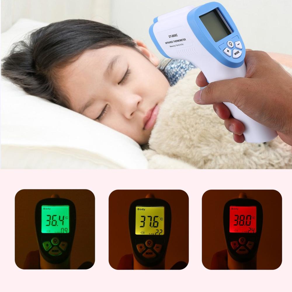 Infrarood Thermometer Voorhoofd Thermometer Non-Contact Digitale Thermometer Met Lcd Displa Goedkope Thermometer Snel