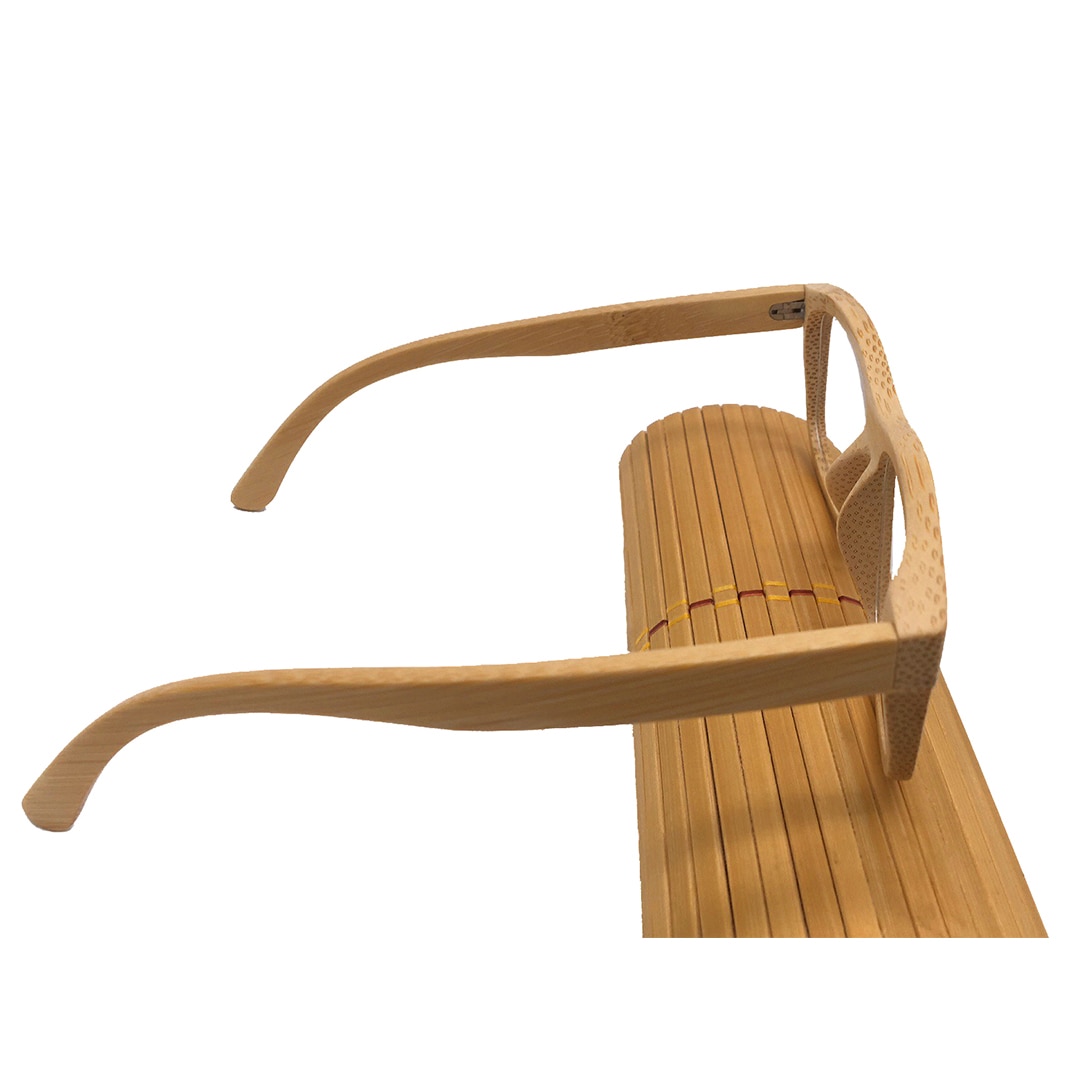 HDCRAFTER Real Wood Bamboo Eyeglasses Frames for Men Women Vintage Retro Myopia Optical Glasses Frame With Clear Lens