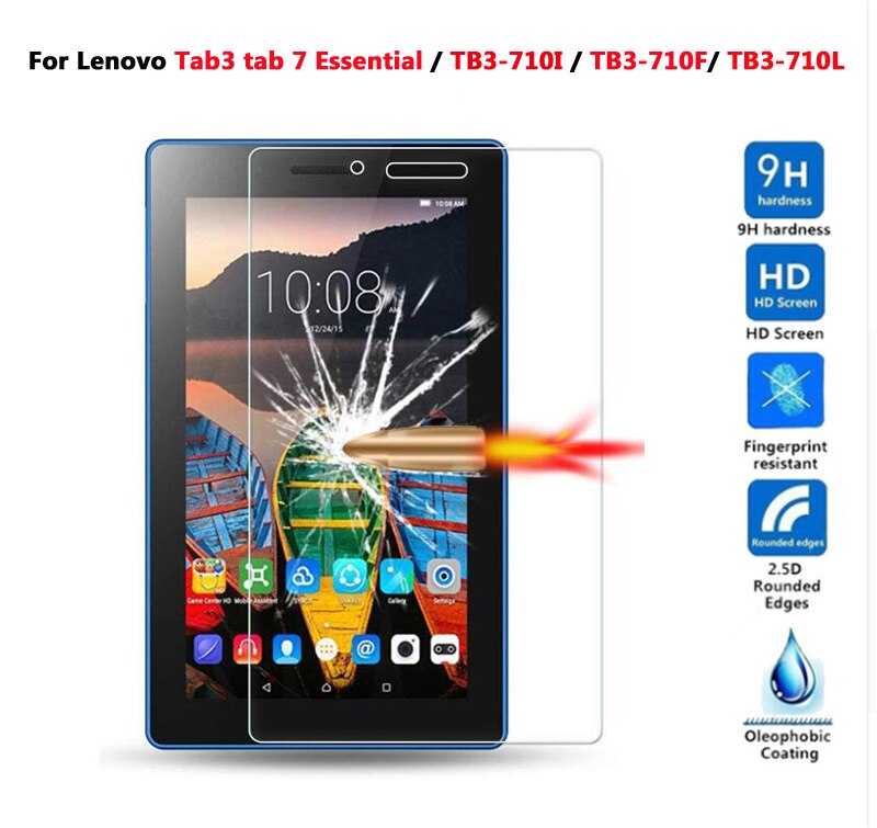 For Lenovo Tab 4 8 10 Plus TB 8504F X304F Protective Glass Tab3 7 710L 710F 710I Tempered Glass Film Tablet Screen Protector: tab3 710L 710F 710I