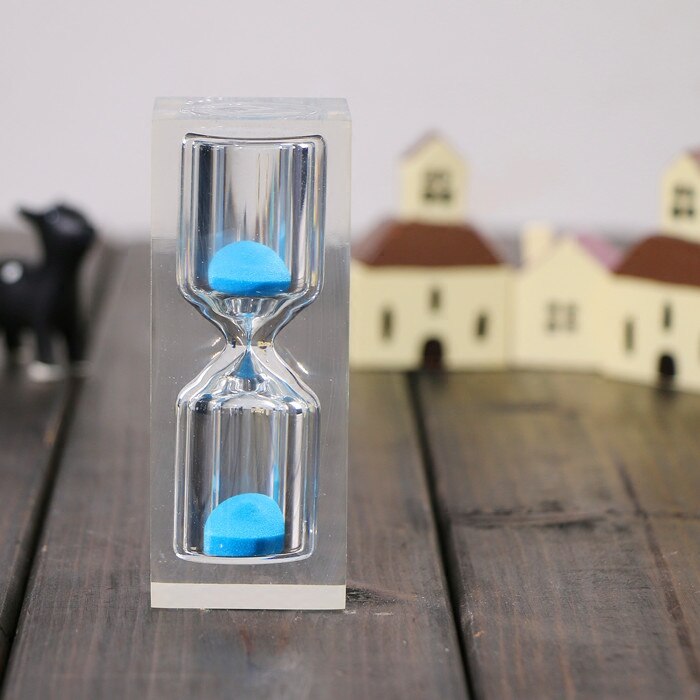 3 Minutes Timer Transparent Crystal Resin Timer Hourglass Kids Novelty Fun For Children