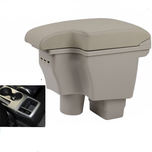 Pour Mazda 2 skyactiv version cx3 CX-3 accoudoir boîte centrale magasin contenu boîte avec USB cx 3 accoudoirs boîte cx3: Beige