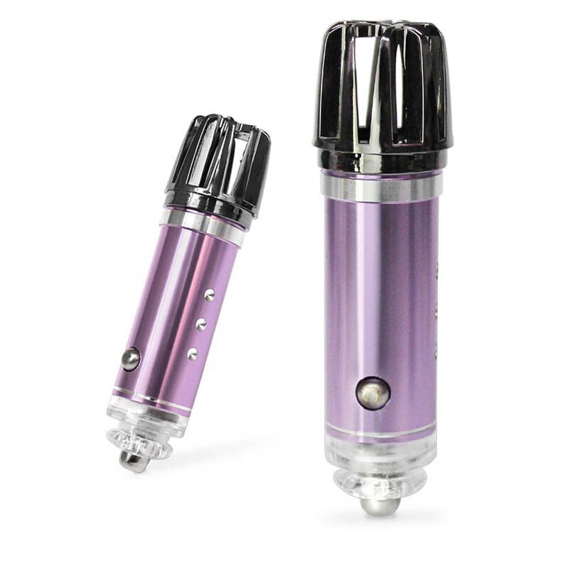 12V Auto Luftreiniger Mini 12v Auto Auto Frische Luft Anion ionisch Reiniger Sauerstoff-Bar Ozon Ionisator Reiniger fahrzeug Lufterfrischer: Violett